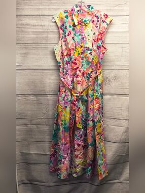 Kate Spade Painted Petals Shirt Dress Size 12